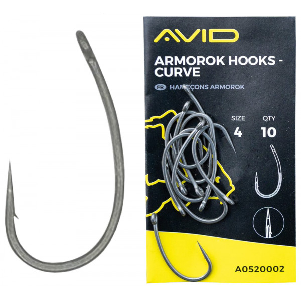 Крючок карповый Avid Carp Armorok Hooks Curve #6 (10 шт/уп)