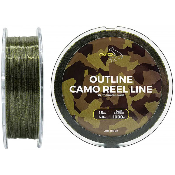 Леска Avid Carp Outline Camo Reel Line 300m 0.31mm 12Lb/5.4kg