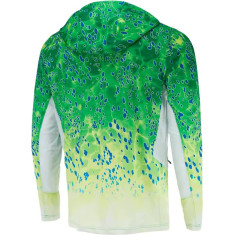 Реглан Pelagic Exo-Tech Hooded Fishing Shirt XXL ц:green dorado hex Реглан Pelagic Exo-Tech Hooded Fishing Shirt XXL ц:green dorado hex