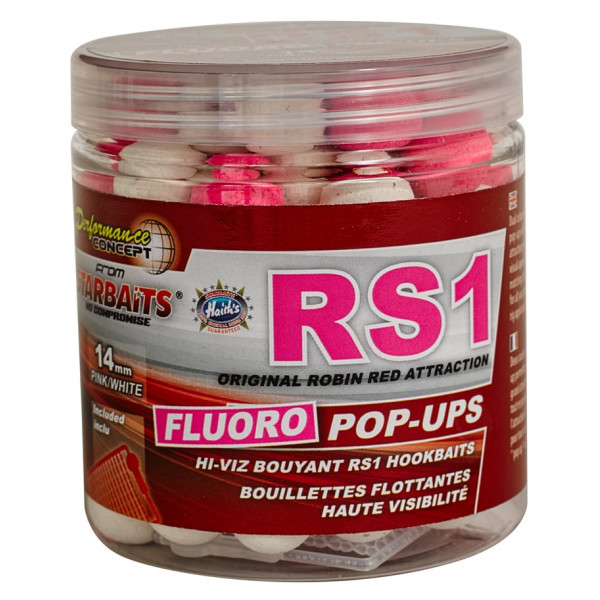 Бойлы Starbaits Concept Fluo Pop Ups RS1 14mm 80g