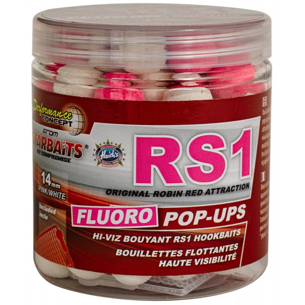 Бойлы Starbaits Concept Fluo Pop Ups RS1 14mm 80g