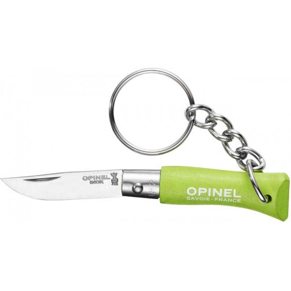 Нож Opinel Keychain №2 Inox. Цвет - салатовый