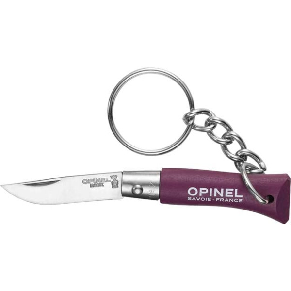 Ніж Opinel Keychain №2 Inox. Колір - фіолетовий
