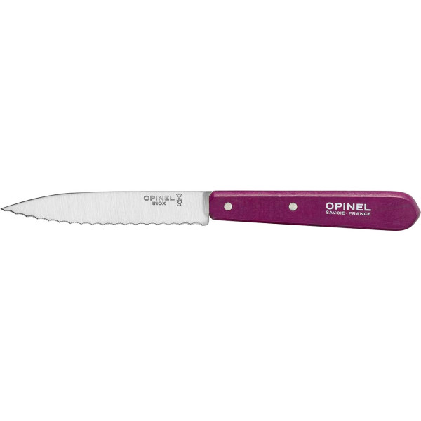 Ніж Opinel Serrated №113 Inox. Колір - фіолетовий