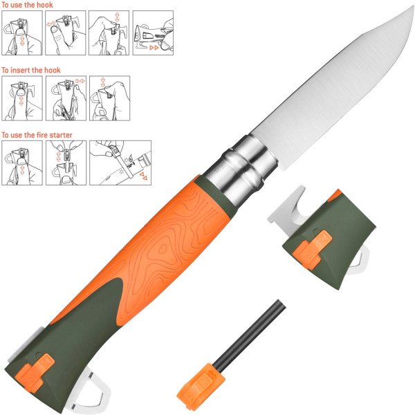 Ніж Opinel №12 Explore помаранчевий