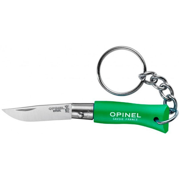 Ніж Opinel Keychain №2 Inox. Колір - зелений