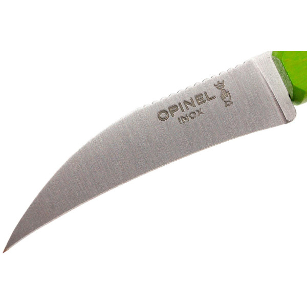 Кухонний ніж Opinel Vegetable №114 Inox. Колір - салатовий