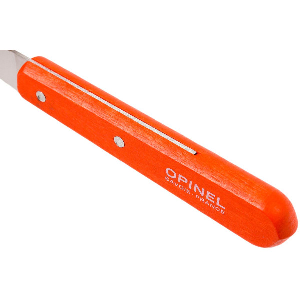 Кухонний ніж Opinel Vegetable №114 Inox. Колір - помаранчевий