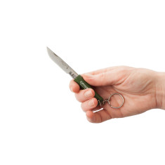 Ніж Opinel Keychain №4 Inox. Колір - зелений