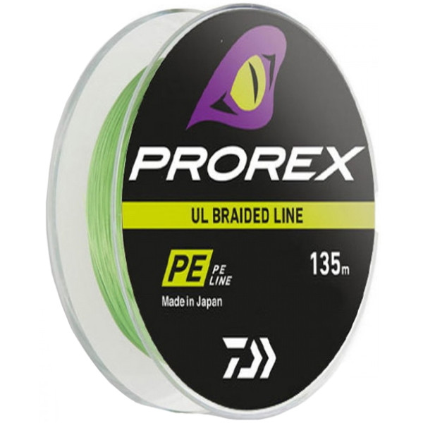 Шнур Daiwa Prorex UL Braid PE 135m (салат.) #0.25/0.08mm 3.9lb/1.8kg