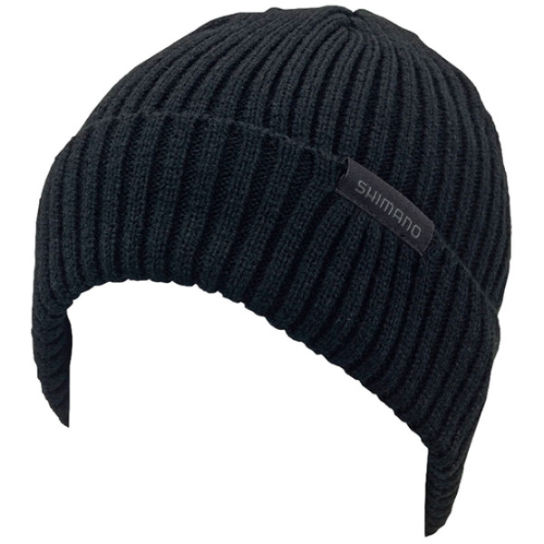 Шапка Shimano Knit Watch Regular Windproof ц:black