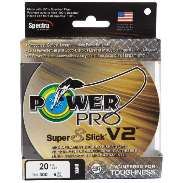 Шнур Power Pro Super 8 Slick V2 (Moss Green) 275m 0.19mm 33lb/15.0kg