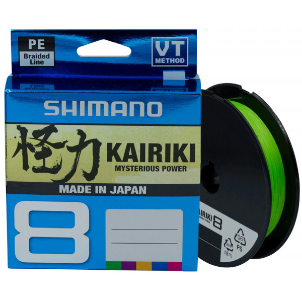 Шнур Shimano Kairiki 8 300m 0.19mm 12.0kg Mantis Green