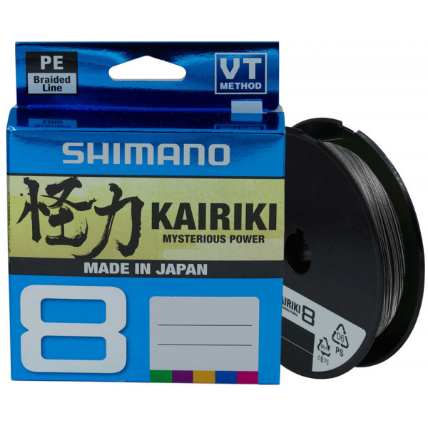 Шнур Shimano Kairiki 8 PE (Steel Gray) 300m 0.13mm 8.2kg