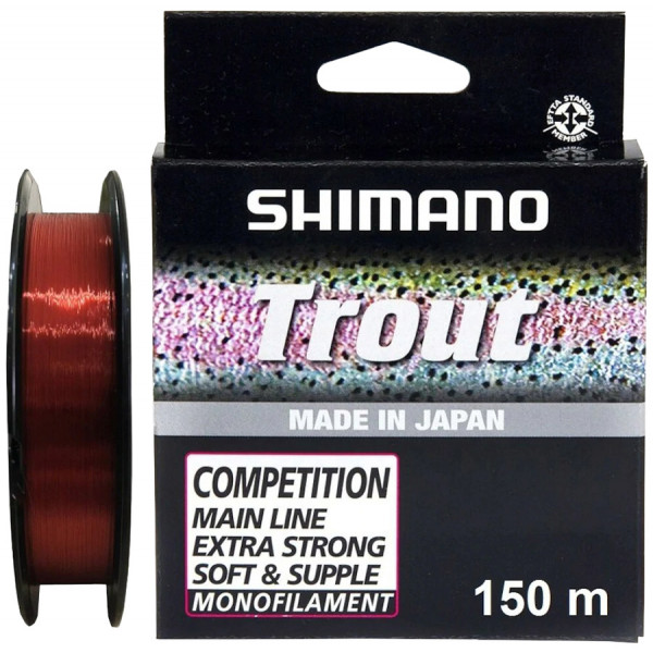 Леска Shimano Trout Competition Mono 150m 0.12mm 1.29kg Red