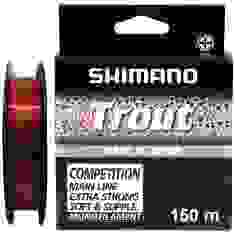 Леска Shimano Trout Competition Mono 150m 0.12mm 1.29kg Red