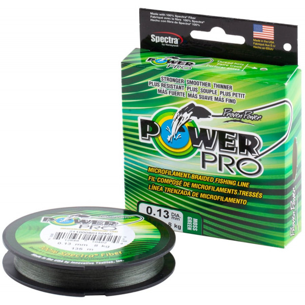 Шнур Power Pro 275m Moss Green 0.13mm 8kg/18lb