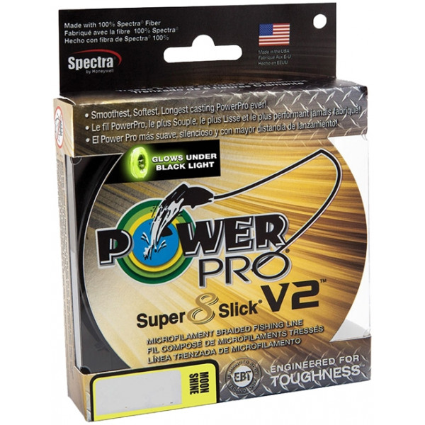 Шнур Power Pro Super 8 Slick V2 (Moon Shine) 275m 0.28mm 44lb/20.0kg