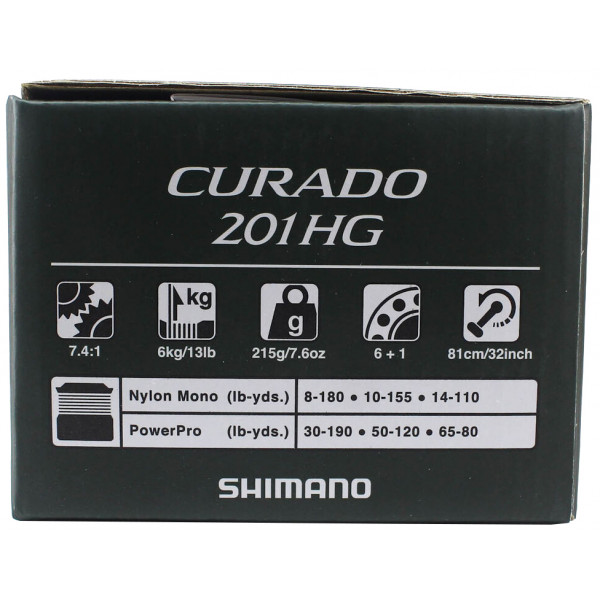 Катушка Shimano Curado M 201 HG Left Hand 6+1BB 7.4:1