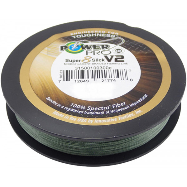 Шнур Power Pro Super 8 Slick V2 (Moss Green) 135m 0.23mm 38lb/17.0kg