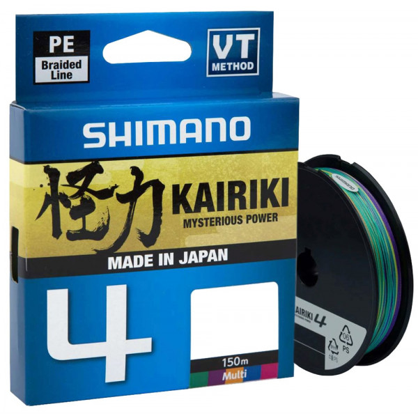 Шнур Shimano Kairiki 4 PE (Multi Colour) 150m 0.10mm 6.8kg