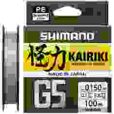 Шнур Shimano Kairiki G5 (Steel Gray) 150m 0.13mm 4.1kg