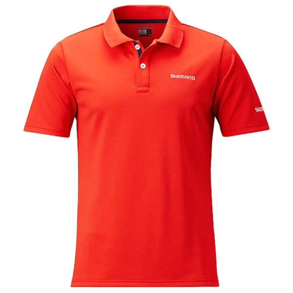 Теніска Shimano Polo Shirt M ц:red