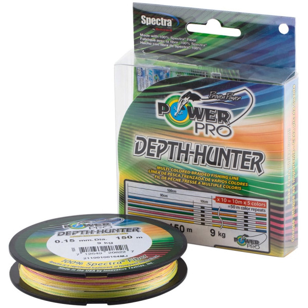 Шнур Power Pro 150m Depth-Hunter  Multi Color 0.10mm 5kg/11lb