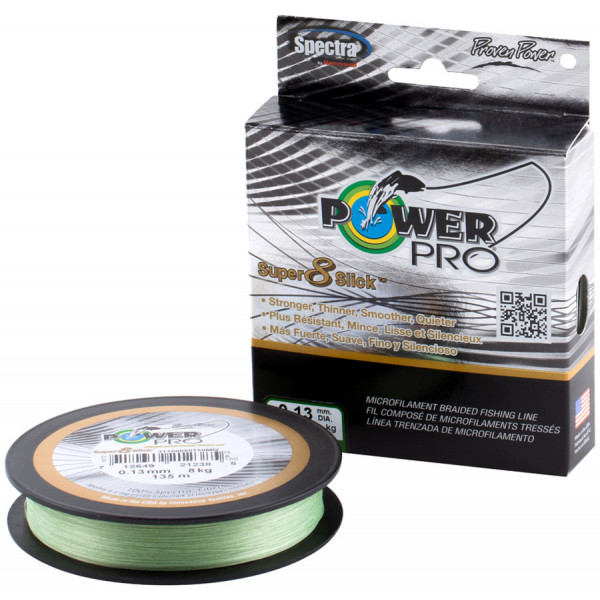 Шнур Power Pro Super 8 Slick (Aqua Green) 135m 0.13mm 18lb/8.0kg