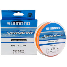 Шоклідер Shimano Speedmaster Tapered Surf Leader 10X15m 0.33-0.57mm 7.2-17.0kg Шоклідер Shimano Speedmaster Tapered Surf Leader 10X15m 0.33-0.57mm 7.2-17.0kg