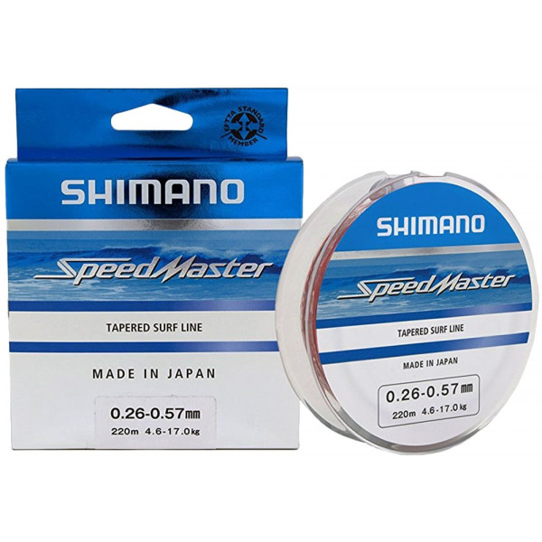 Shockleader Shimano Speedmaster Tapered Surf Line 220m 0.33-0.57mm 7.2-17.0kg