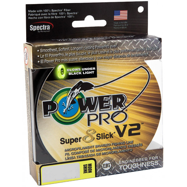 Шнур Power Pro Super 8 Slick V2 135m Moon Shine 0.23mm 38lb/17kg