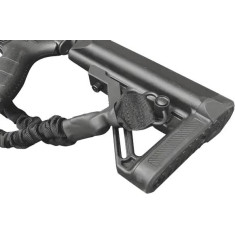 Ремінь рушничний Leapers Bungee 1-точковий з QD-антабками. Чорний