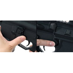 Клавіша Leapers скидання магазину збільшена. AR15. Колір чорний Клавіша Leapers скидання магазину збільшена. AR15. Колір чорний