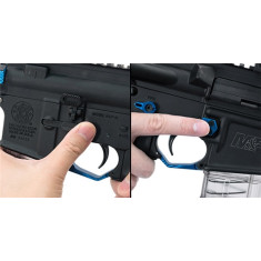 Клавіша Leapers скидання магазину збільшена. AR15. Колір синій Клавіша Leapers скидання магазину збільшена. AR15. Колір синій