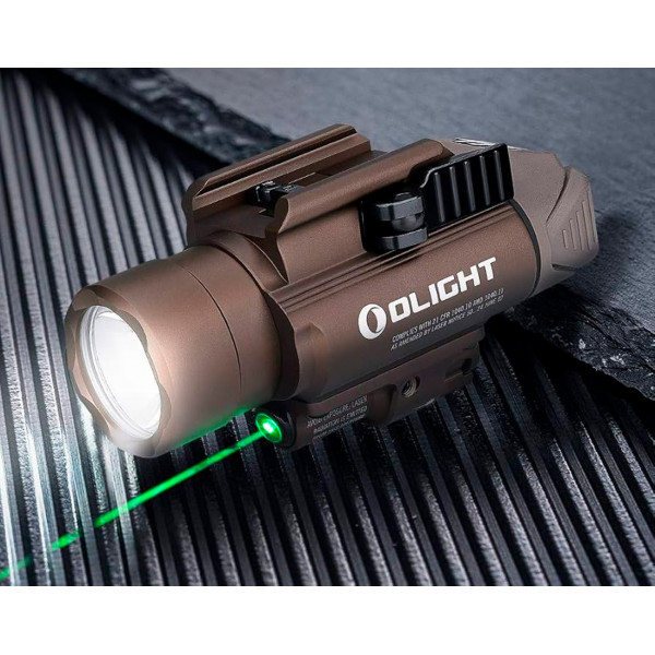 Ліхтар з ЛЦВ Olight Baldr Pro Desert Tan. Зелений ЛЦВ