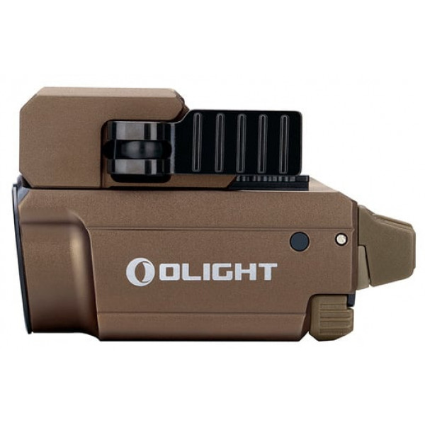 Ліхтар з ЛЦВ Olight Baldr Mini Desert Tan. Зелений ЛЦВ