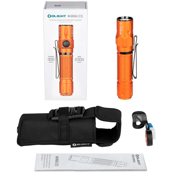 Фонарь Olight Warrior 3S. Orange
