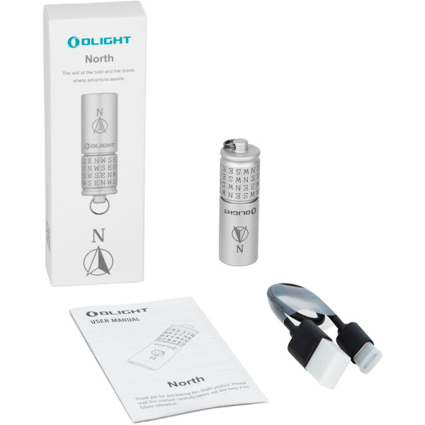 Фонарь-брелок Olight I1R2 PRO North Silver