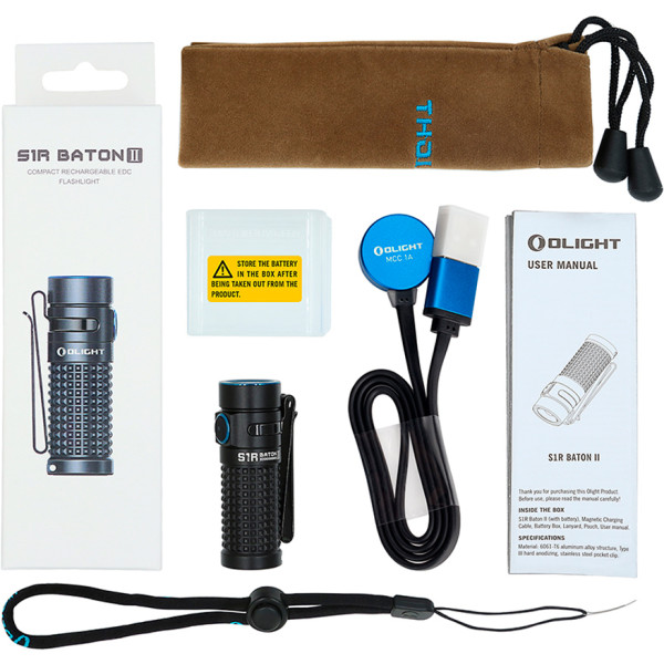 Фонарь Olight S1R Baton II Black