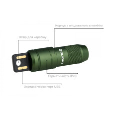 Фонарь Olight imini 2. Od Green