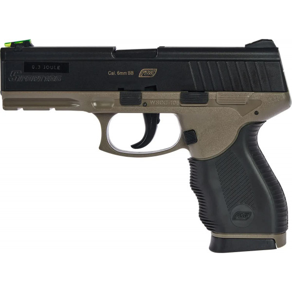 Пистолет страйкбольный ASG Sport 106 DT Spring кал. 6 мм Black/fde