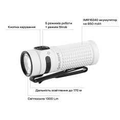 Фонарь Olight Baton 4 Premium Edition White