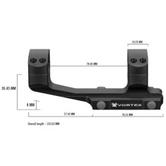 Моноблок Vortex Viper Extended Cantilever. d – 34 мм. Hight. Weaver/Picatinny