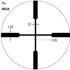 Прицел оптический Vortex Crossfire II 2-7x32 Scout Scope с сеткой V-Plex (MOA) Прицел оптический Vortex Crossfire II 2-7x32 Scout Scope с сеткой V-Plex (MOA)