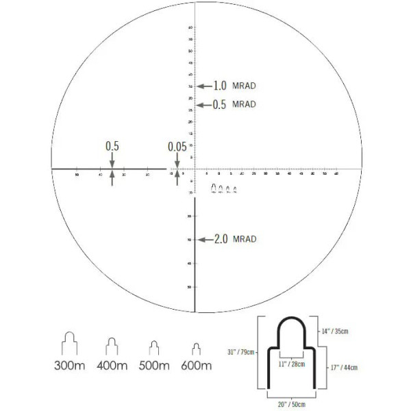 Монокуляр Vortex SOLO® R/T 8х36 з далекомірною сіткою MRAD