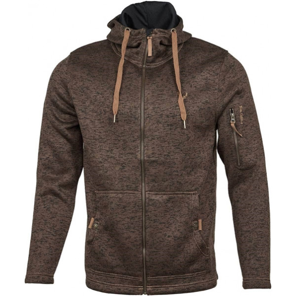 Куртка Orbis Textil Herrenjacke Strick-Fleece 418000-69. L. Темно-коричневий