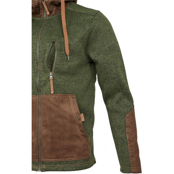 Куртка Orbis Textil Herrenjacke Strick-Fleece 418001-56. L. Зелений
