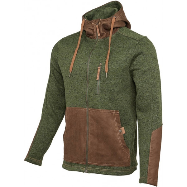 Куртка Orbis Textil Herrenjacke Strick-Fleece 418001-56. 2XL. Зелений