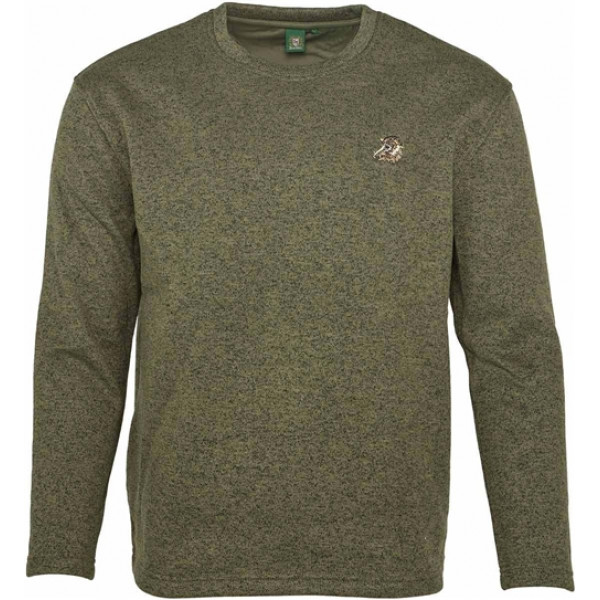 Пуловер Orbis Textil Herrenpullover Strick-Fleece. XL. Оливковый